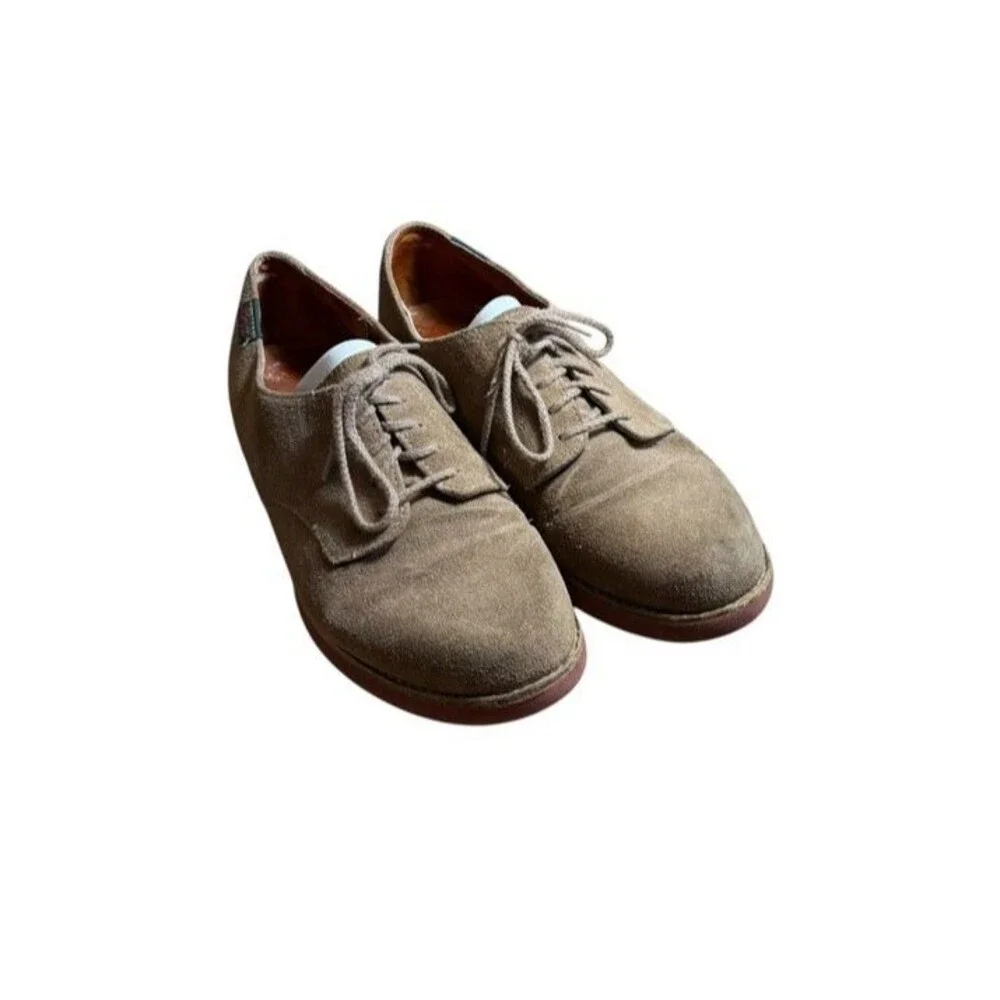 G.H. Bass Originals Tan Buck Oxfords Shoes Mens Size 9 Classic Preppy